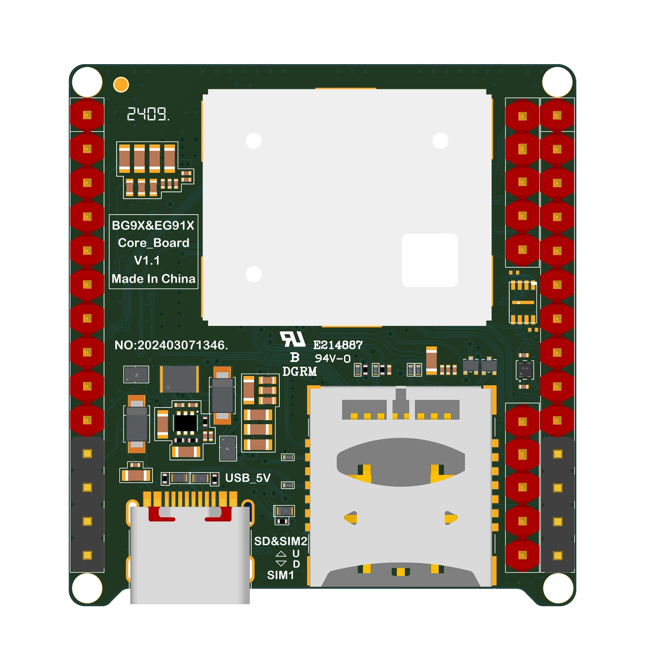 Quectel EG915U-EU EG912U-GL EG915U-LA BG95-M3 Core Board LTE Cat1 Module GNSS Receiver Open Python