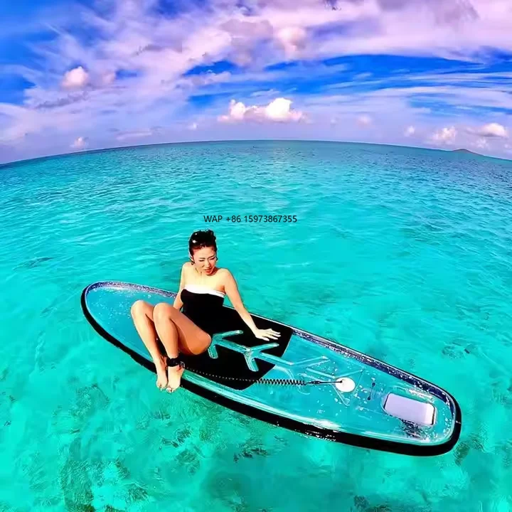 

Wholesale Transparent Maneuverability Stand-Up Paddle Board Hard Surfing SUP Board