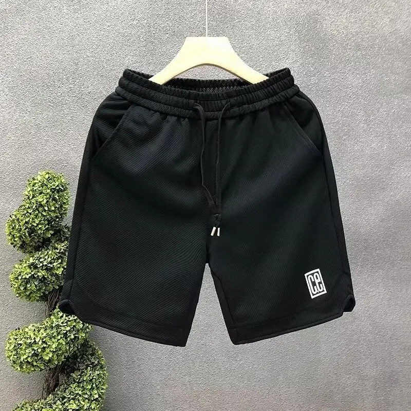 Hip Hop Men\'s Sports Shorts Summer Fashion White Short Pants Harajuku High Street Men\'s Clothing Casual Shorts Streetwear 2024