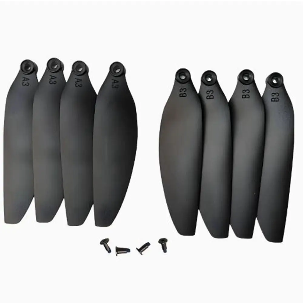 Universal Folding Propeller Blades Plastic 58mm/66mm Remote Control Drone Parts Black Quadcopter Spare Blade