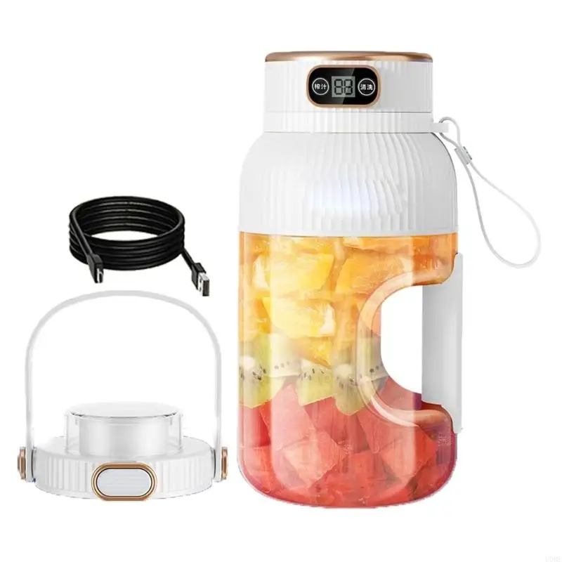 U0DEポータブルジュースメーカーシェイクのためのブレンダー1200mlジューサーブレンダースムージー