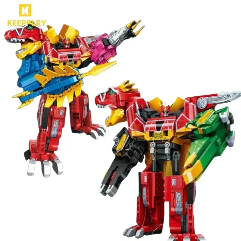 

Keeppley Building Blocks Zyuden Sentai Kyoryuger Tyrannosaurus Model Strong Dragon God Dinosaur Toy Splicing Ornaments Gift