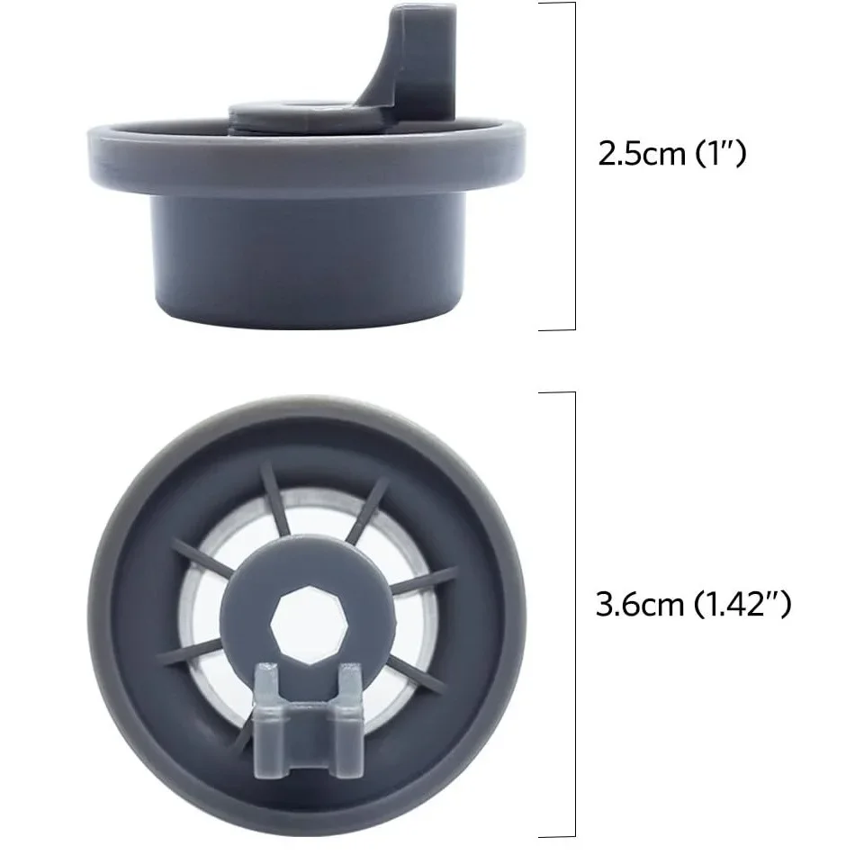 

4 Pack 165314 Dishwasher Lower Rack Wheel Replacement