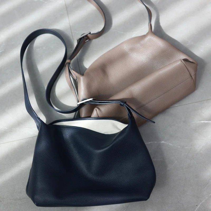 حقائب كروس نسائية كبيرة الحجم من الجلد الطبيعي حقيبة كتف فاخرة وناعمة وسميكة #1