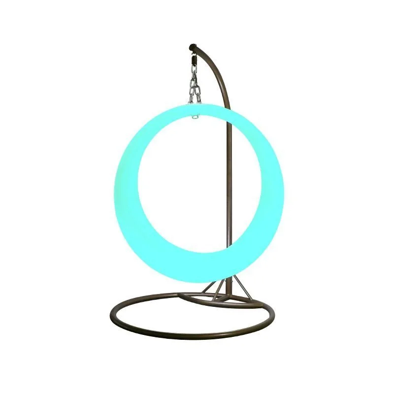 Luminous swing outdoor courtyard colorful moon swing hanging chair