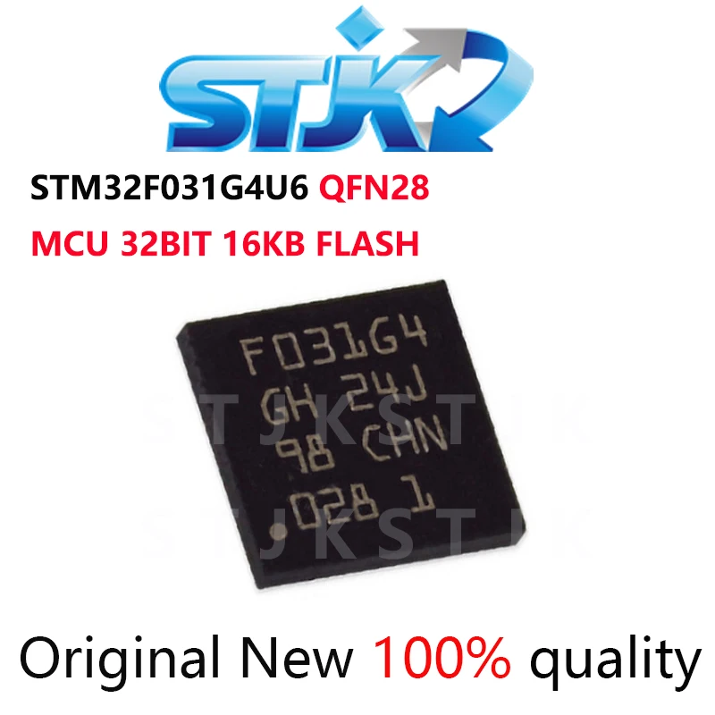 

STM32F031G4U6 STM32F031 QFN28 MCU 32BIT 16KB FLASH chip