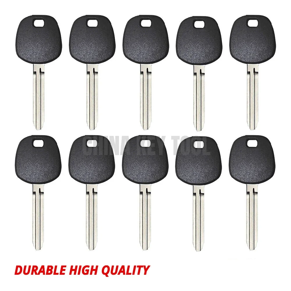 10X Transponder Key Shell With Blade TOY43/TOY44 TR47 For Toyota  W/ Chip Holder