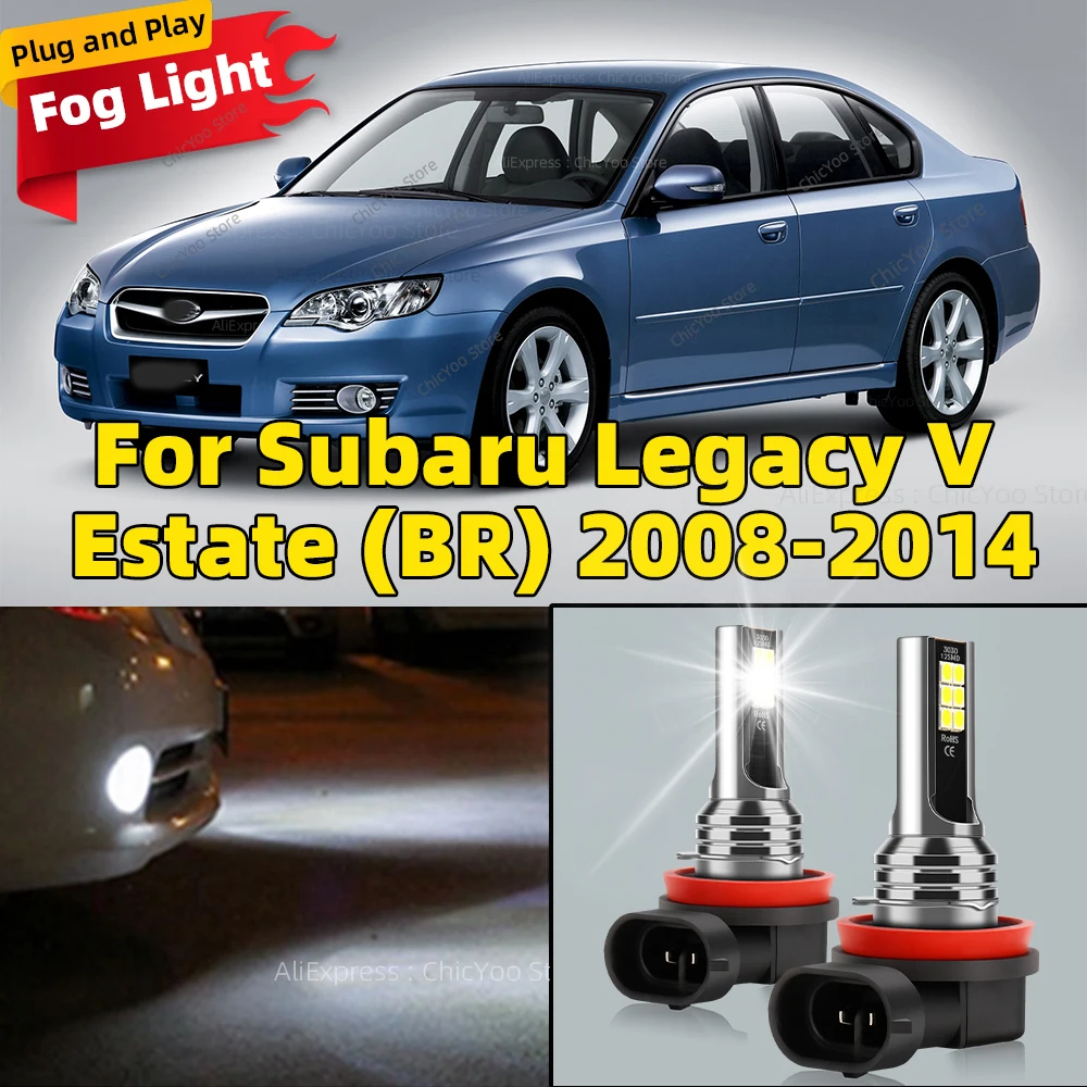 

2 шт. 6000K светодиодная лампа автомобиля передняя противотуманная фара H8 H9 H11 аксессуары для Subaru Legacy V Estate (BR) 2008 2009 2010 2011 2012 2013 2014