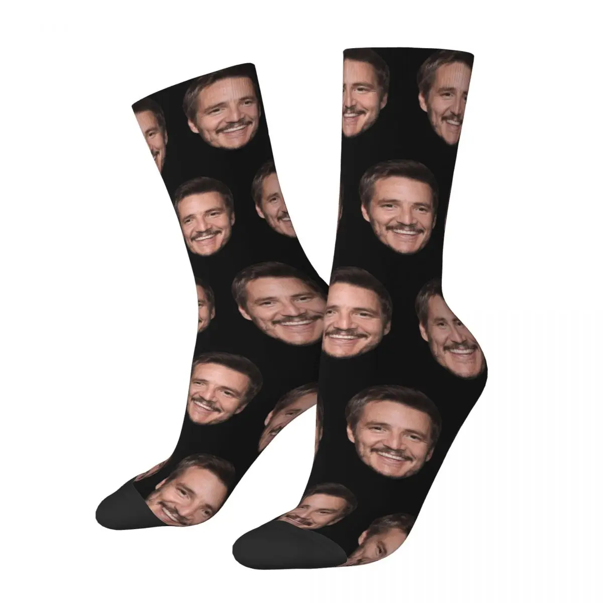 Fashion Men's Socks Casual Pedro Pascal Sock Funny Head High Quality Women Socks Spring Summer Autumn Winter