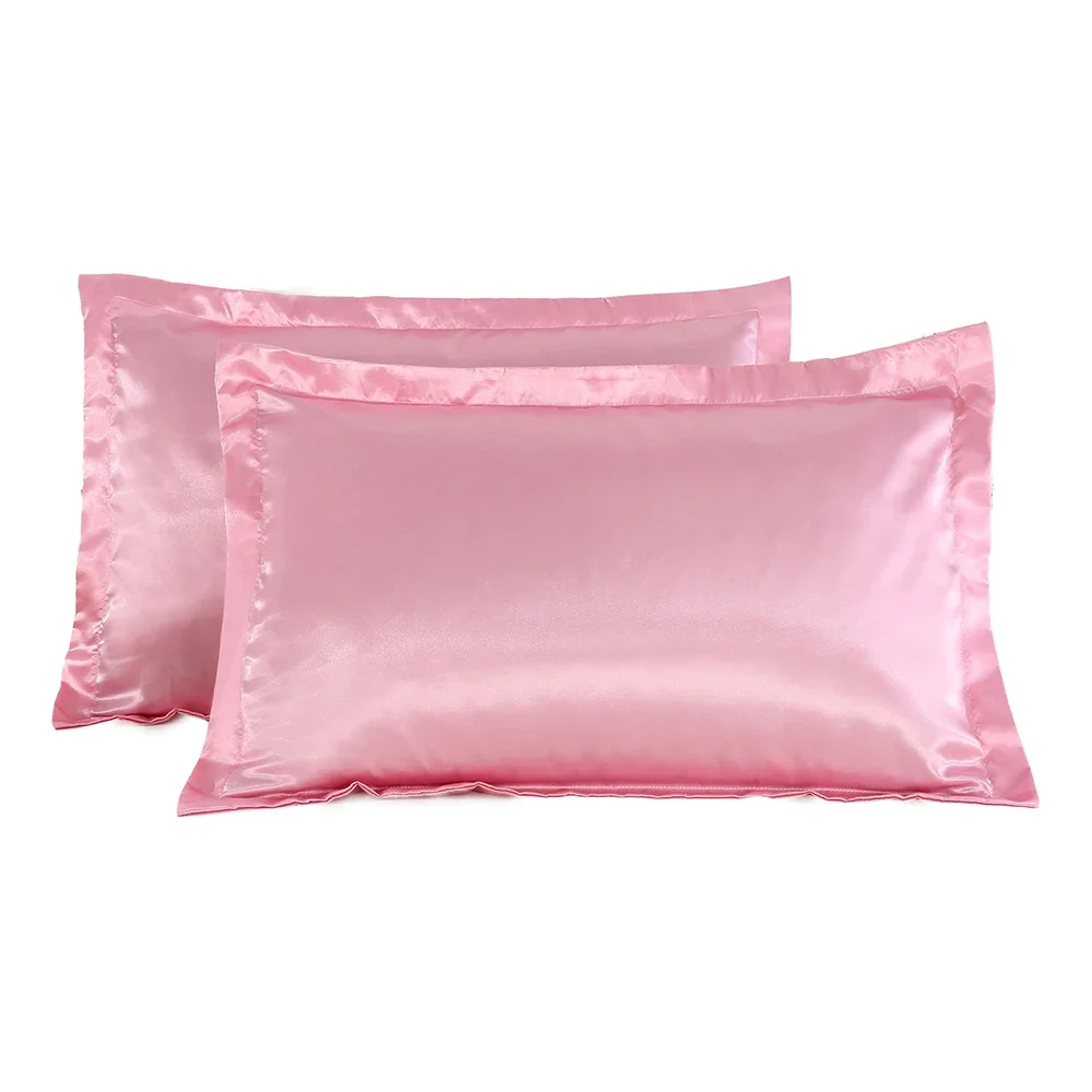 1PC SilkY Kussensloop Comfortabel Zacht Satijn Kussensloop Cover voor Bed Sierkussen Geen Rits
