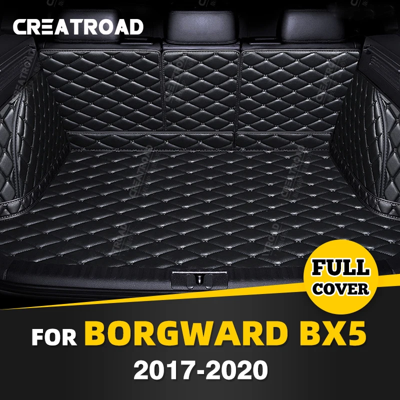 

Auto Full Coverage Trunk Mat For BORGWARD BX5 2017-2020 19 18 Car Boot Cover Pad Cargo Liner Interior Protector Accessories