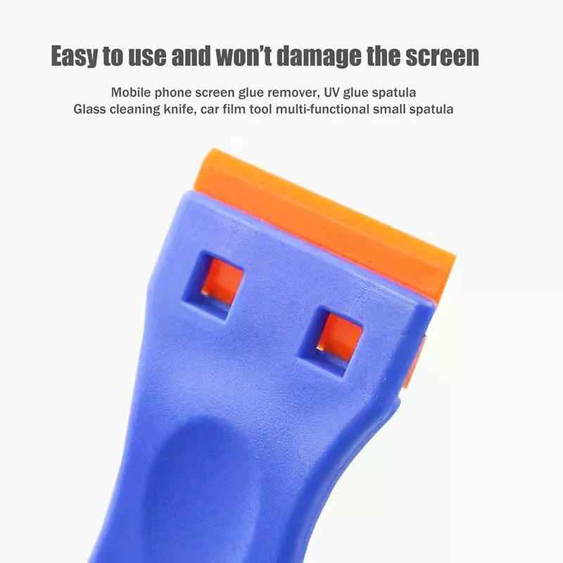 【New】1Set Car Sticker Remover Multipurpose Plastic Small Paint Automotive Film Applying Tool Household Glass Cleaning Scraper