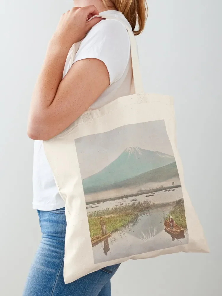 Mount Fuji from Kashiwabara by Ogawa Kazumasa Tote Bag tote bag men Handbags women Eco bag