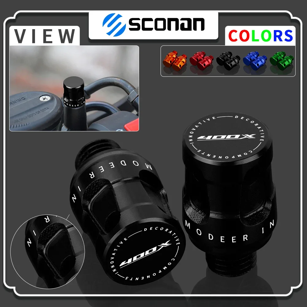 

For Honda Serise 400X CB400X cb 400x 500x All Year Motorcycle Accessories CNC Aluminum M10*1.25 Mirrors Hole Plug screws Cover