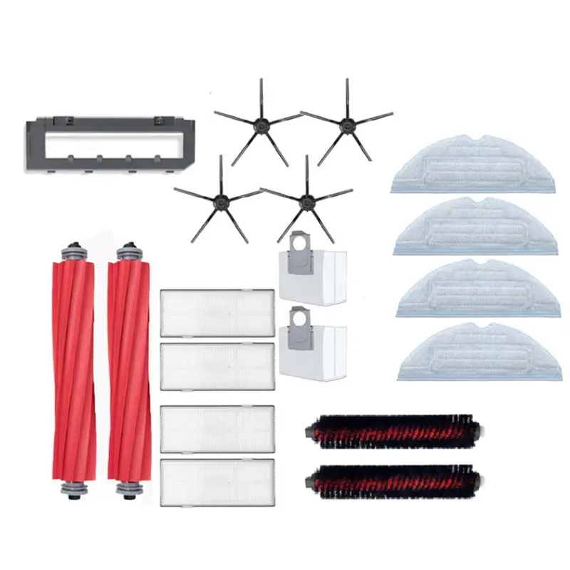 

B62B-Main Side Brush Mop Filter Dust Bag Kit For Roborock S7 Maxv Ultra S7 Pro Ultra G10S/G10S Pro Robot Vacuum