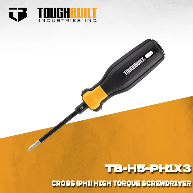 

Отвертка магнитная TOUGHBUILT TB-H5-PH1X3 PH1, 3 дюйма, с высоким крутящим моментом, противоскользящей рукояткой, износостойкая, для домашнего ремонта, ручной инструмент