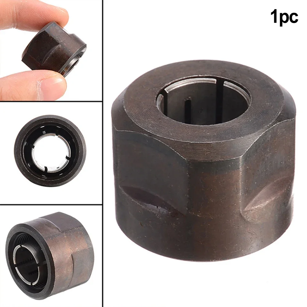 Router Parts Collet Nut For Plunge Router 22.5 * 27mm High Strength Practical To Use Replacement Tool Brand New