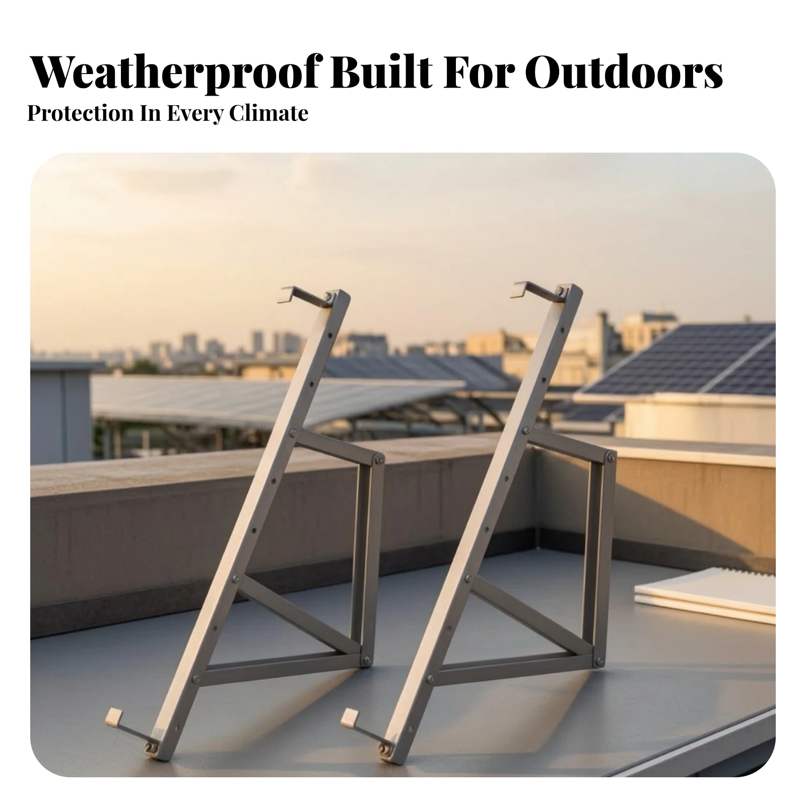 Solar Panel Bracket Space-Saving Solar Panel Mount Wall Mount Secure for Outdoor