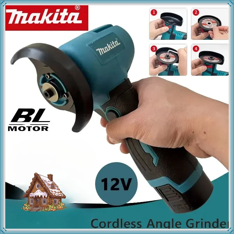 

Аккумуляторная мини-угловая шлифовальная машина Makita 19500 об/мин, ручная, для шлифовки, полировки и резки, электроинструмент