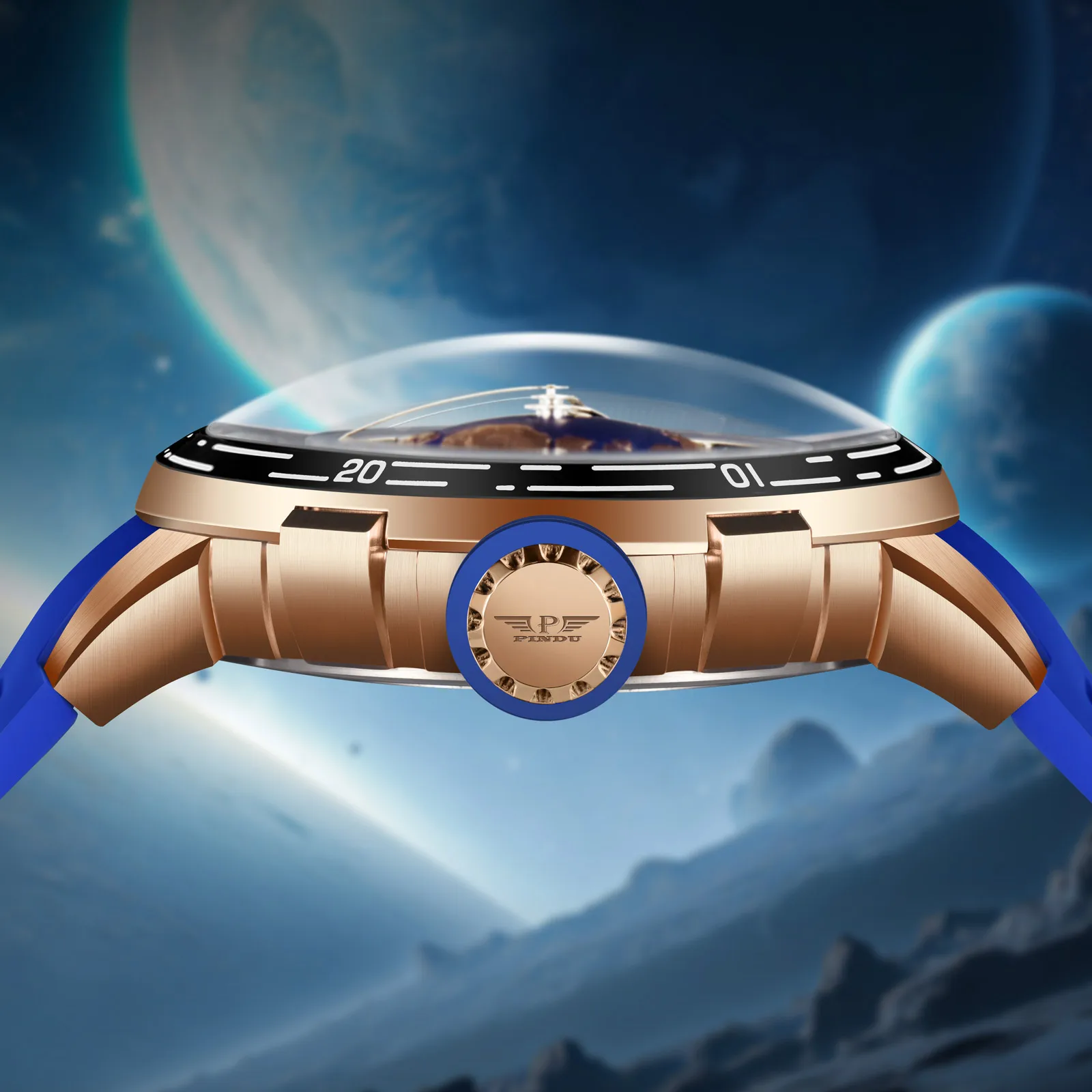 2026 PIDNU Markendesign Neue Star-Serie Mechanische Uhr Herren Japan 8215 Uhrwerk Herrenuhr Wasserdichte Automatische Luxusuhr – Detail 19