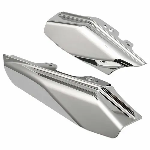 Imagen 2 del producto Deflector de aire cromado de marco medio para Harley Touring Road King Electra Glide FLHR FLHX FLTR 2001-2008