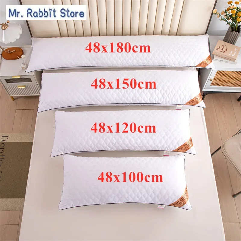 Soft White Pillow Core Home Filling Cushion  Lengthen Pillows Quilted Sleeping Cushions 48x100/48x120/48x150/48x180