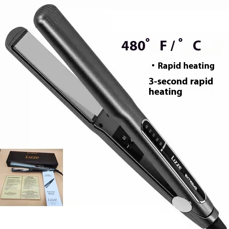 

Lizze с большой панелью, высокотемпературный выпрямитель для волос, выпрямитель для парикмахерской, парикмахерский выпрямитель для волос, 480 градусов по Фаренгейту