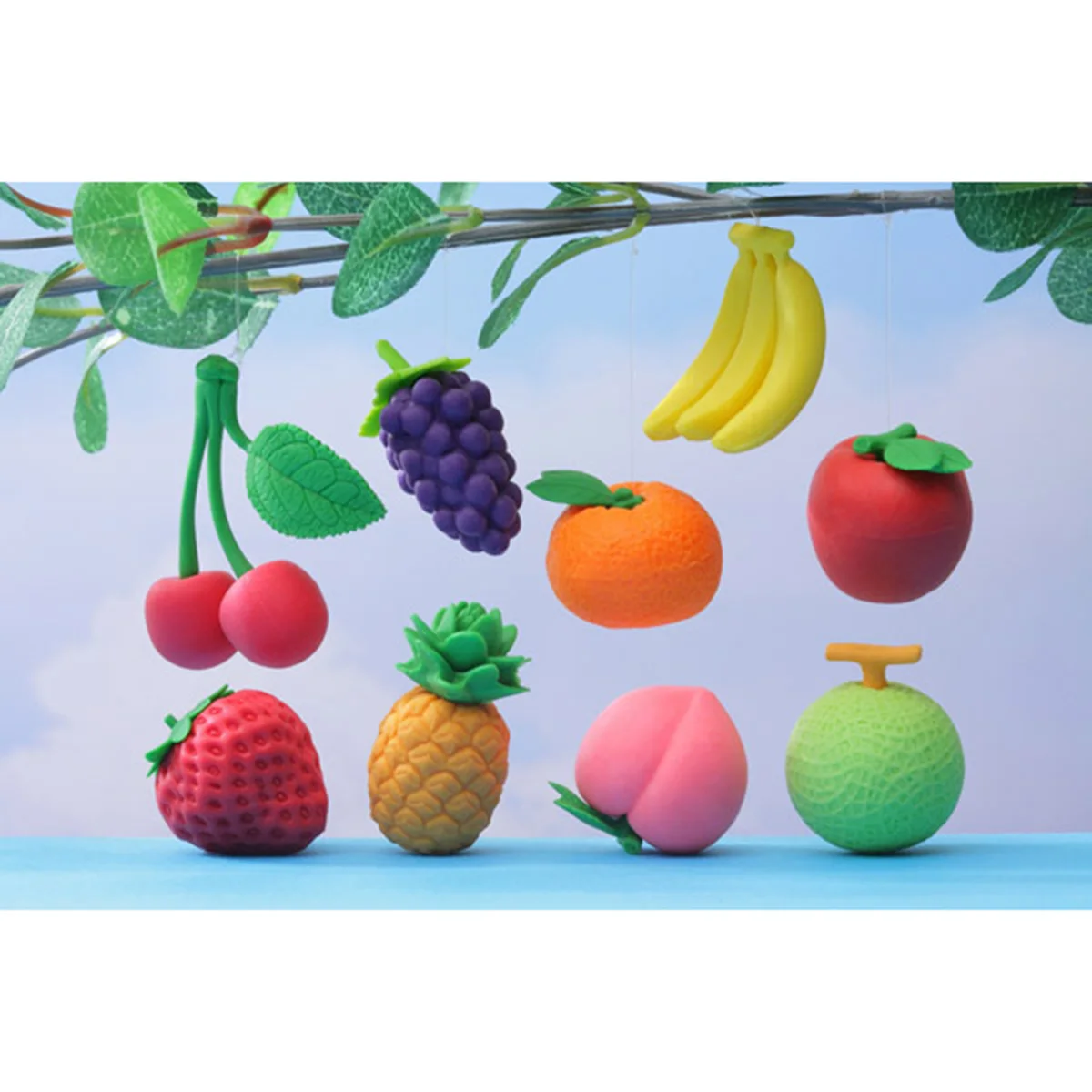 

24Pcs Colorful Fruits Vegetables Erasers Creative Cartoon Stationery for Kids Students Easy Erase Gift Cartoon Eraser