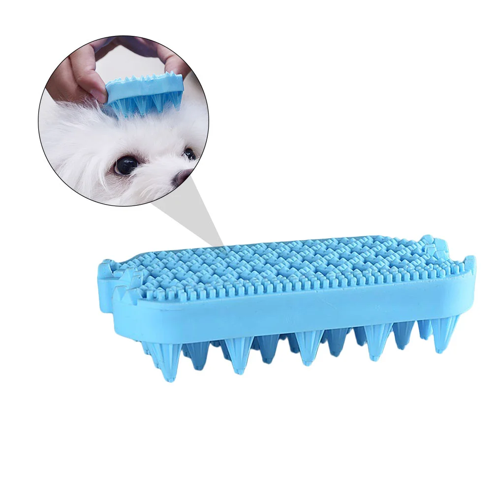 Soft Silicone Cleaning Tool Hair Remover Hollow Cleaner Brush Massage Comb for Cleaning Tool Dog Cat