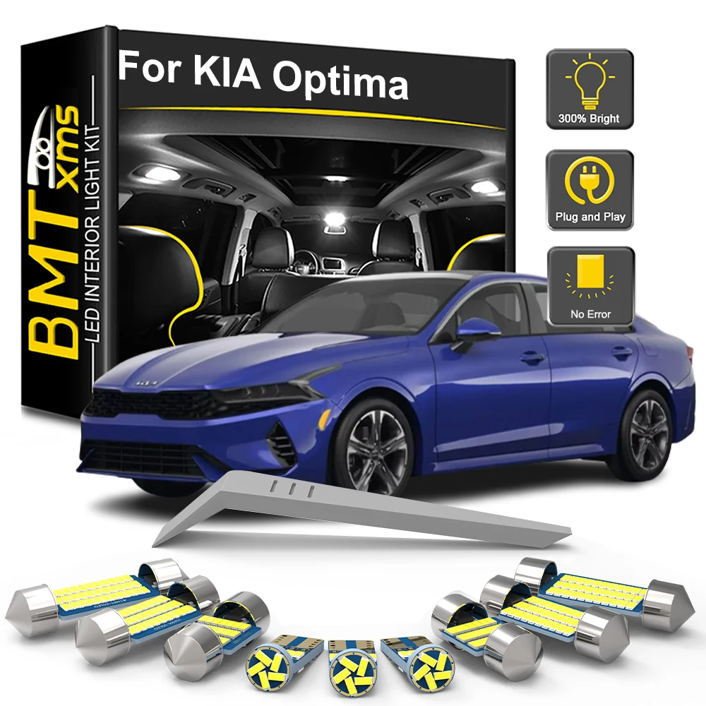 BMTxms LED Interior Light Bulb Kit For KIA Optima K5 Magentis 2000-2016 2017 2018 2019 2020 2021 2022 Car Map Dome Trunk Lamp