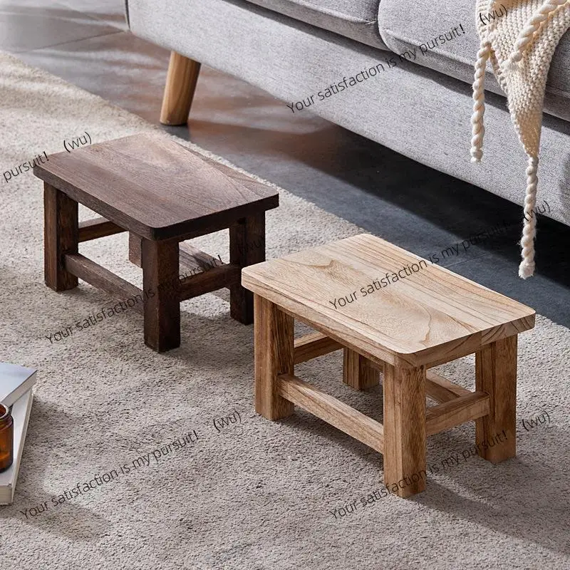 Solid Wood Stool Adult Shoe Changing Stool For Daily Household Kitchen Bathroom Living Room Garden Wooden Step Stool Supplies