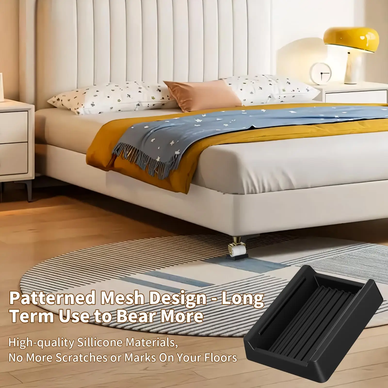 4PCS Non Slip Furniture Caster Cup