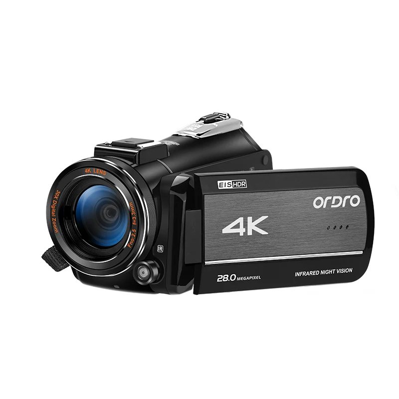 Digital Camera 4k 60fps Video Camcorder ORDRO Infrared Night Vision Vlogging Camara for YouTube Home Use Photograph Recorder