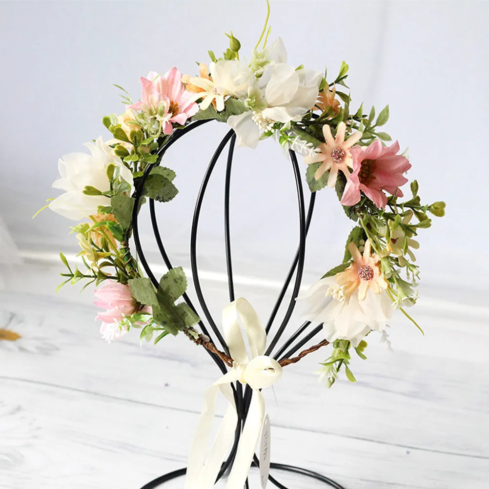 

Silk Gauze Flower Headband Adjustable Bride Wedding Floral Headpiece Bridal Hair Accessory Lightweight Delicate Comfortable