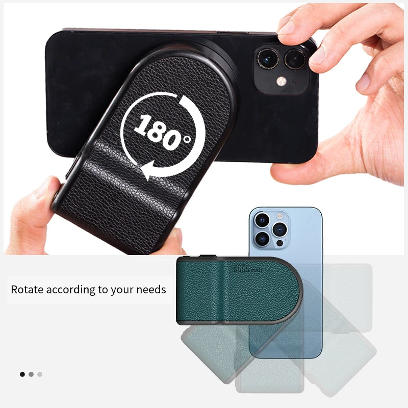 Magnetic Phone Hand Grip For M-agsafe Handheld B-luetooth Phone Photo Mount For Vlog Wireless Charging Power Bank Phone Stand