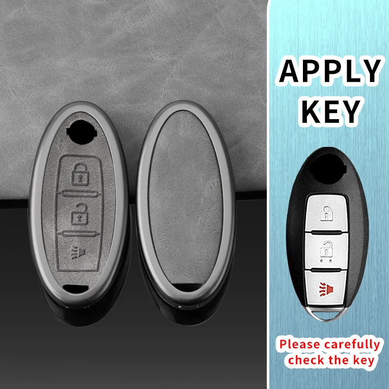 For Nissan Qashqai Juke X-Trail T31 T32 Altima Rogue Murano for Infiniti FX35 QX60 Q50 Key Case Cover Car Keyshell Holder