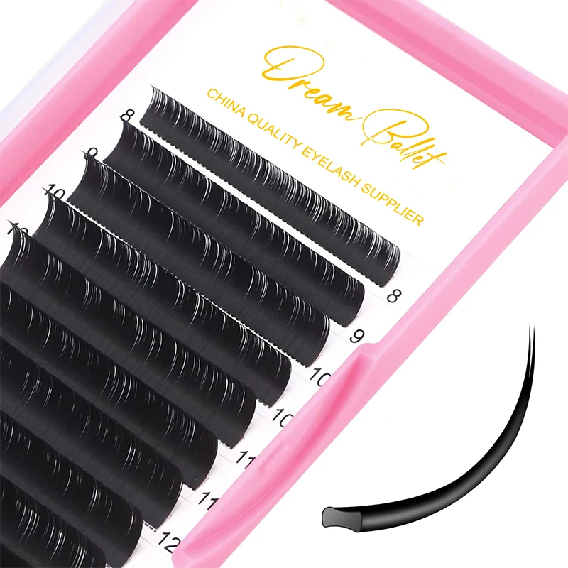 

Flat Lashes 0.15 0.20 False Eyelashes C CC D DD Curl Flat Lash Extensions Matte Black Eyelash Extension 8-15 Mix (CC-0.15, 8