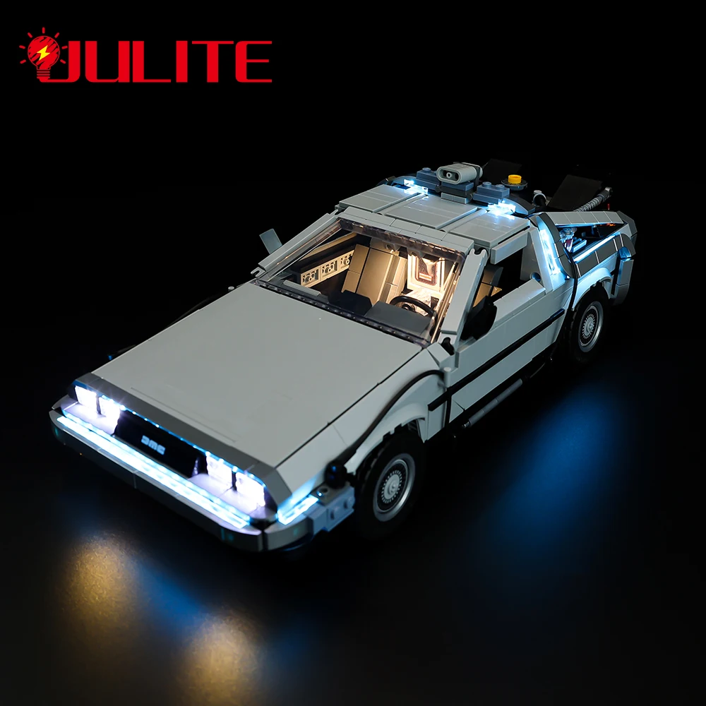 LED Light  Kit For Creator Expert 10300 Back to the Future Time Machine DIY Lamp Toys Set (Not Included Building Blocks)