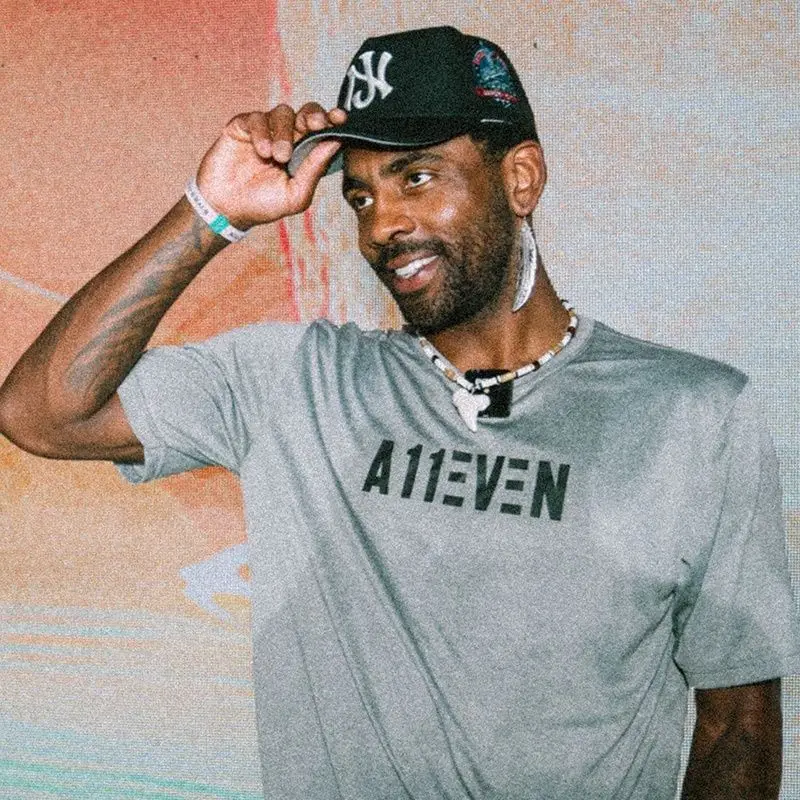 Футболка с короткими рукавами Mavericks Irving A11even с буквенным принтом, одинаковый свободный тренировочный костюм из чистого хлопка для баскетбола