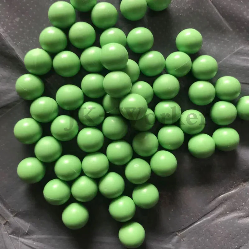 Paintball 0.43 Caliber Balls Loop Use Target Practice Training Soft Rubber. 43cal for Walther T4E Paintballs Green