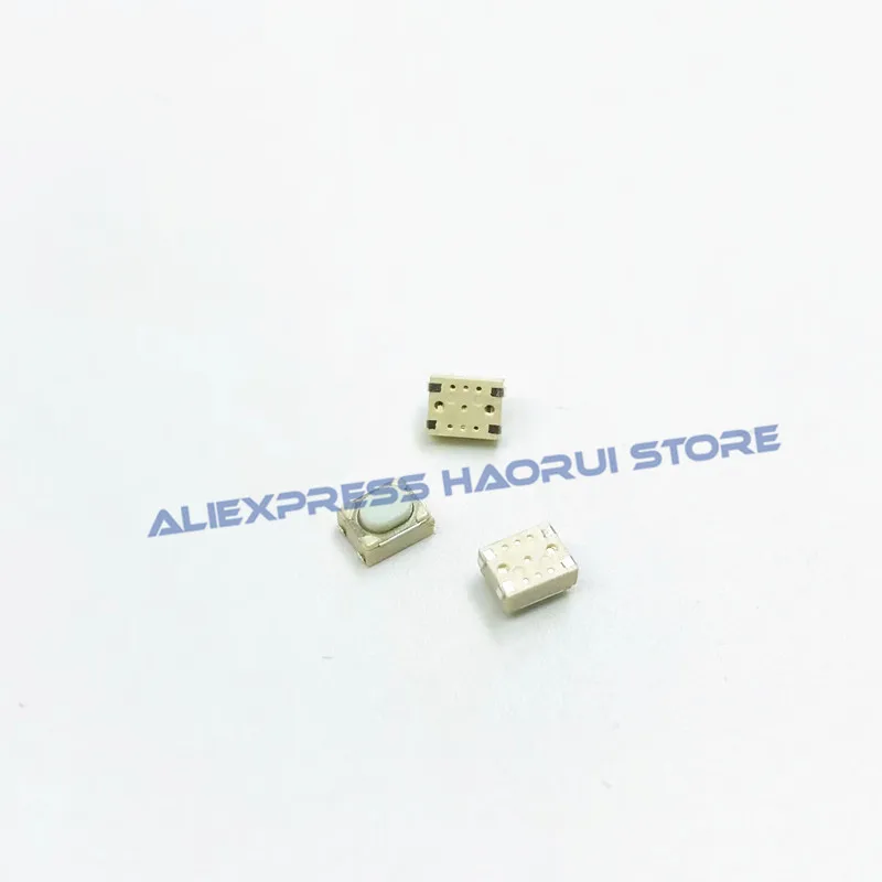 1000pcs dc12v 50maマイクロタッチスイッチ,4ピン,3x4x2.5mm,白い触覚,プッシュボタン,電磁スイッチ,3x4x2.5mm