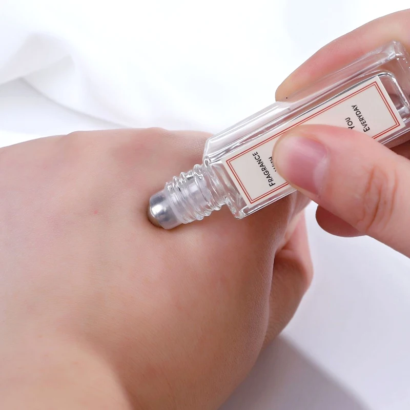 Botella de aceite vacía de Perfume de 20-5ml, rollo inoxidable en bola, botella de Perfume para aromaterapia, botella con rodillo de aceite, contenedor de líquidos recargable