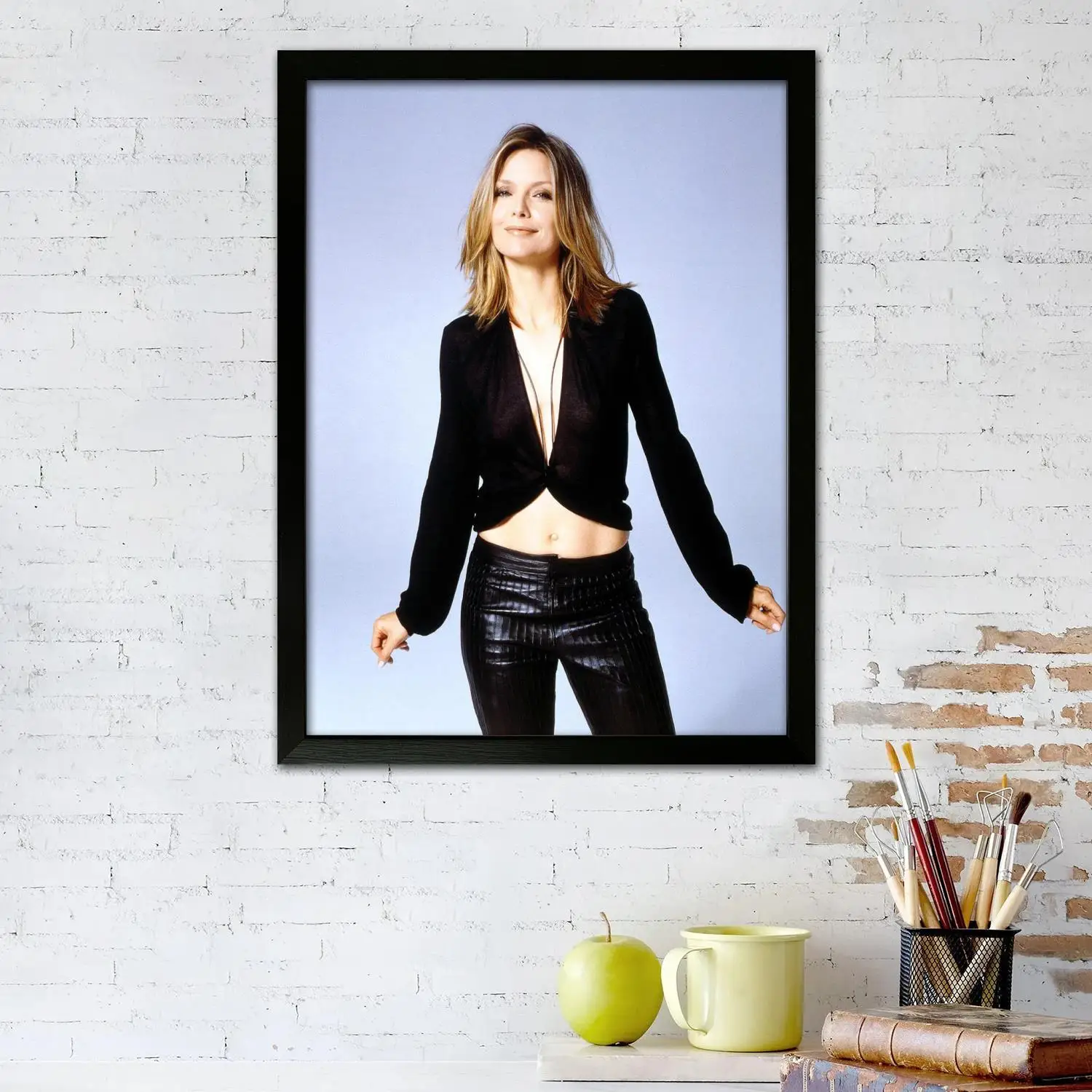 ملصق فني من القماش للممثل من michelle pfeiffer وفن جداري، طباعة صور، ديكور غرفة نوم عائلية حديثة، ملصقات، لوحة زخرفية