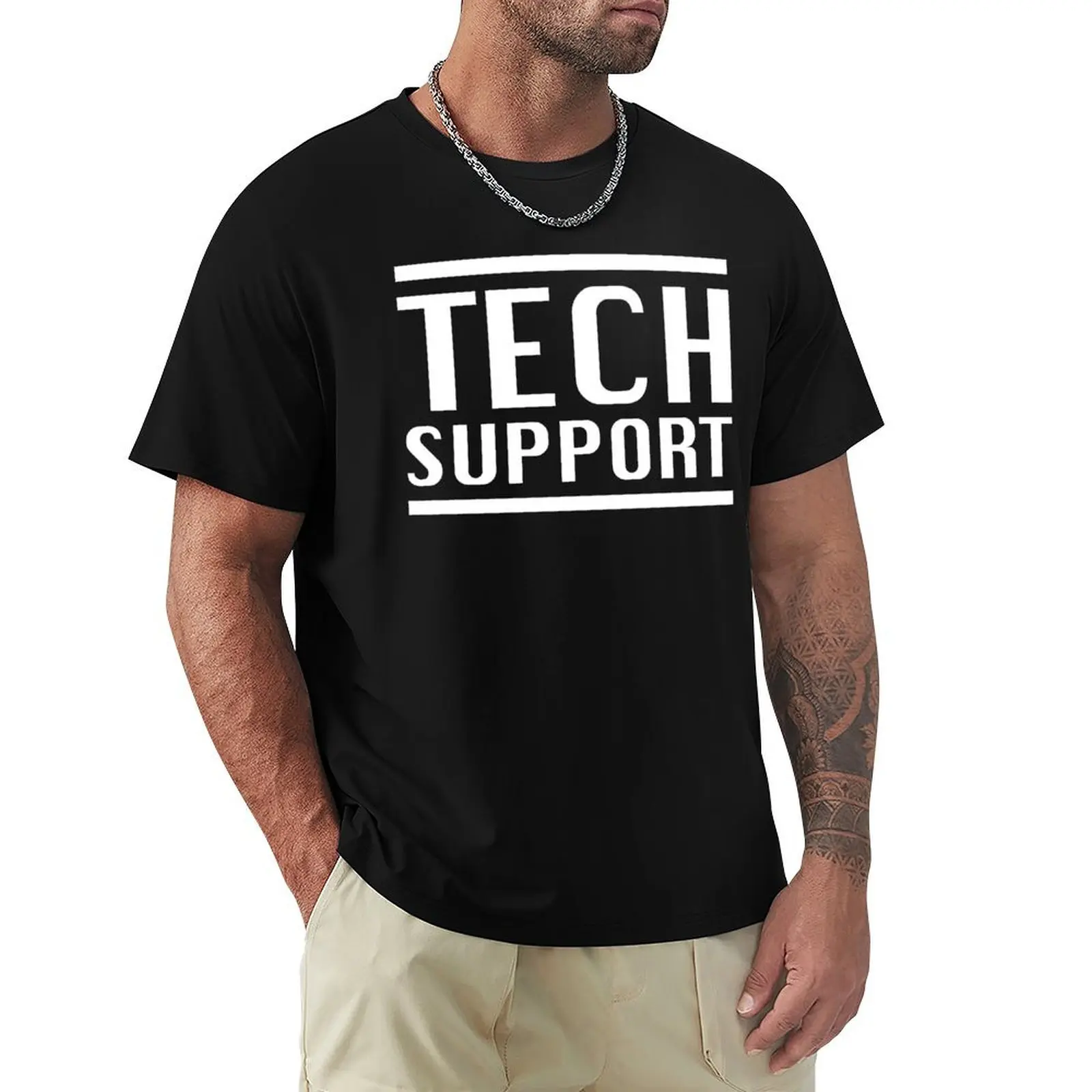 

TECH SUPPORT T-Shirt summer top summer shirt mens big and tall t shirts