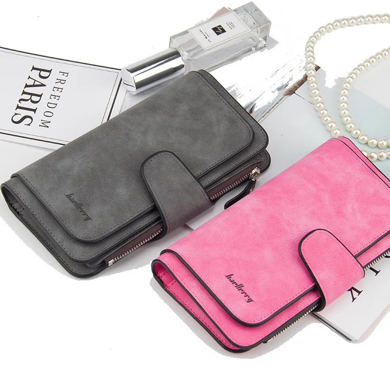 Women Long Wallet Coin Purse Large Capacity Multi-card Bit Clutch Bag Fashion High Quality Money Clip Mobile Phone Bag Wallets