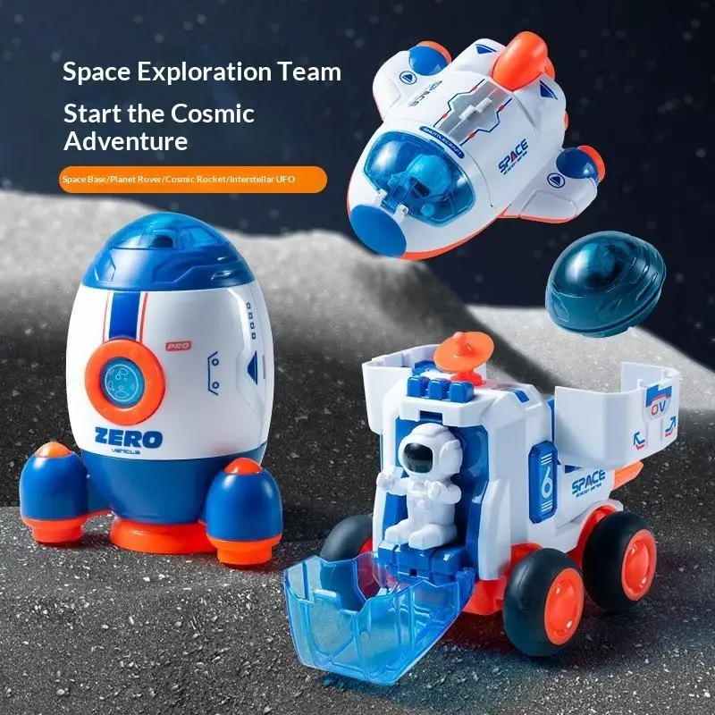 Space Exploration Toy Set Non-Toxic Safe Educational Cognitive Learning Toy for Toddlers Girls Holiday Gift