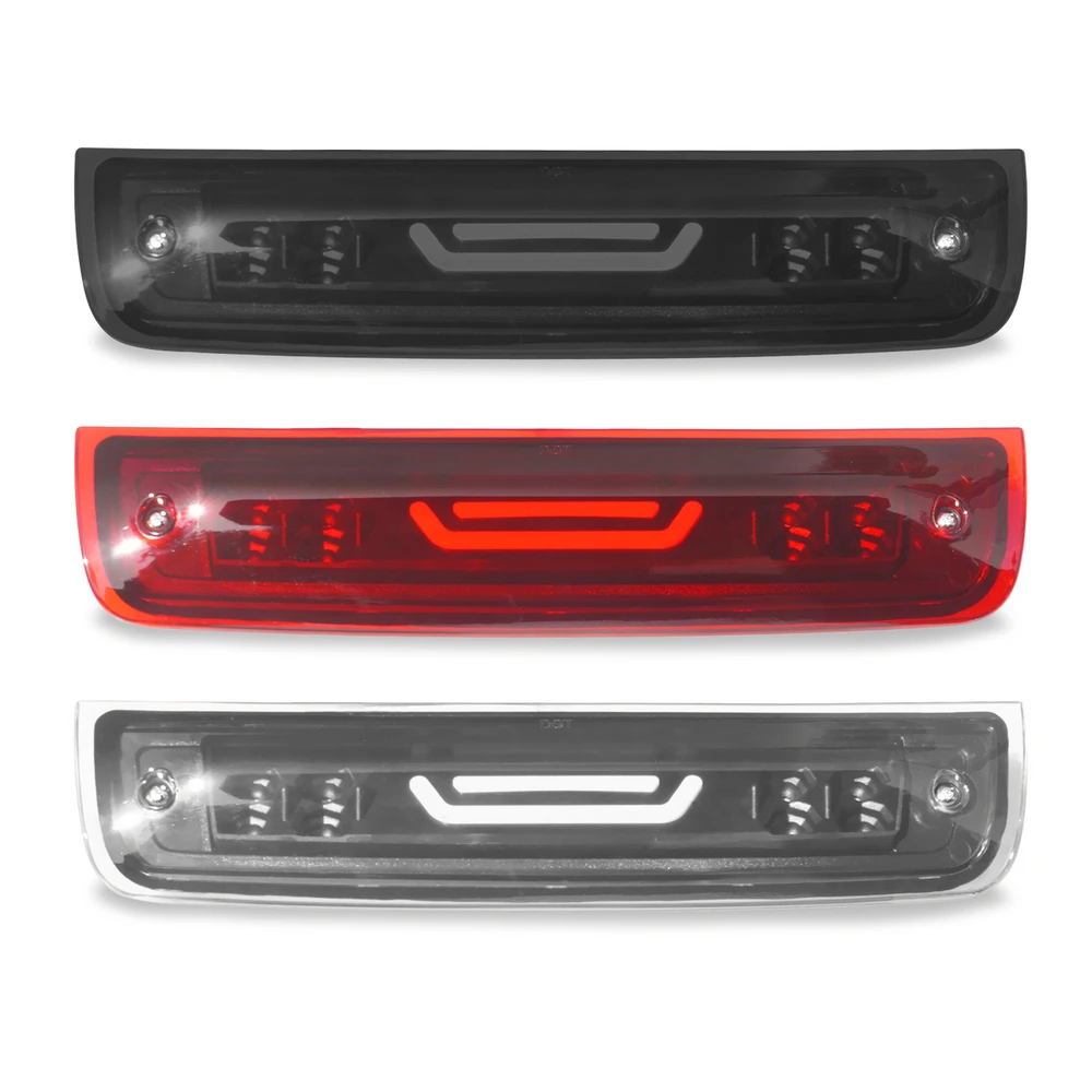 For Dodge RAM 1500 2500 3500 2009-2018 LED High Mount Brake Stop Light Smoke Third Brake Tail Cargo Lamp Brake Lights Assembly