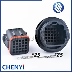 25 Pin Male Female CTB Type Waterproof Automobile Connector Electronic Wire harness plug 132025-005 132025-004