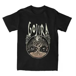 Rock Metal Band Gojiras Men Women's T Shirts Merch Vintage Tees T-Shirt Cotton Summer Clothing T-Shirt Cotton Summer Clothing