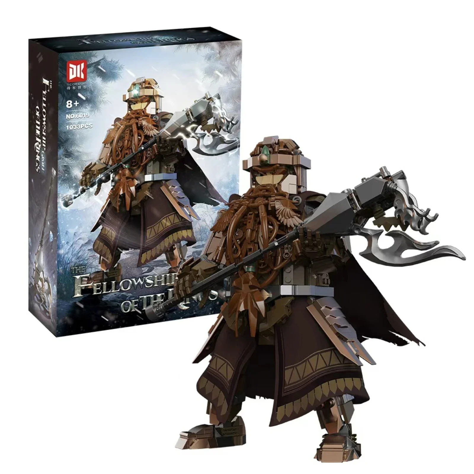 1033PCS Fantasy Dwarf Warrior Building Set Middle-earth Inspired Armored Ring Protector Model for Collectors Kids